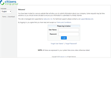 Tablet Screenshot of citizensenergygroup.smartsourceportal.com